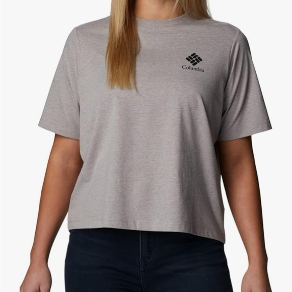 Columbia Women's North Cascades Relaxed Tee Gray Size L - Picture 1 of 6